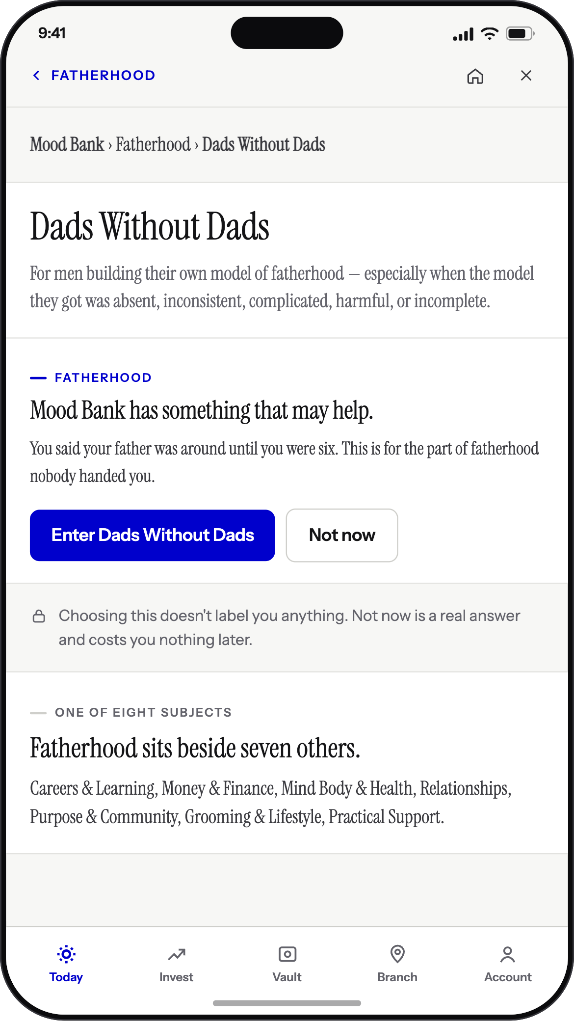 Dads Without Dads — entry